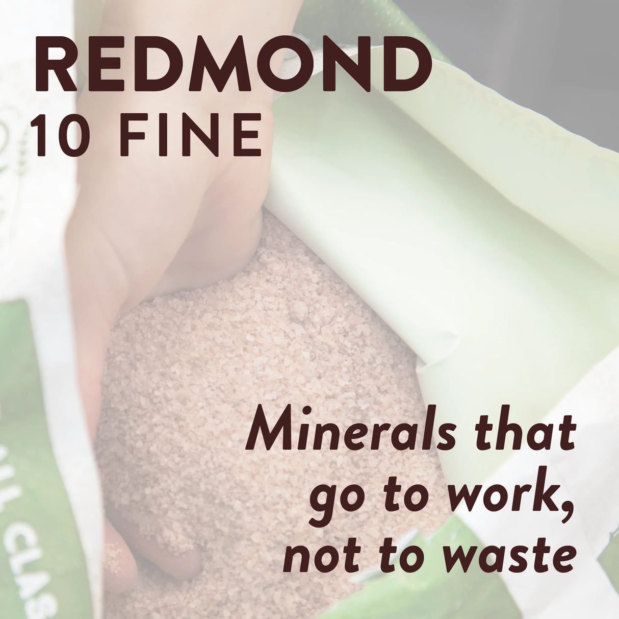 REDMOND | Saco de sal mineral natural fina medida 10