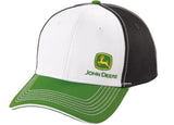 JOHN DEERE | Gorra Blanca/Verde y negra con boton