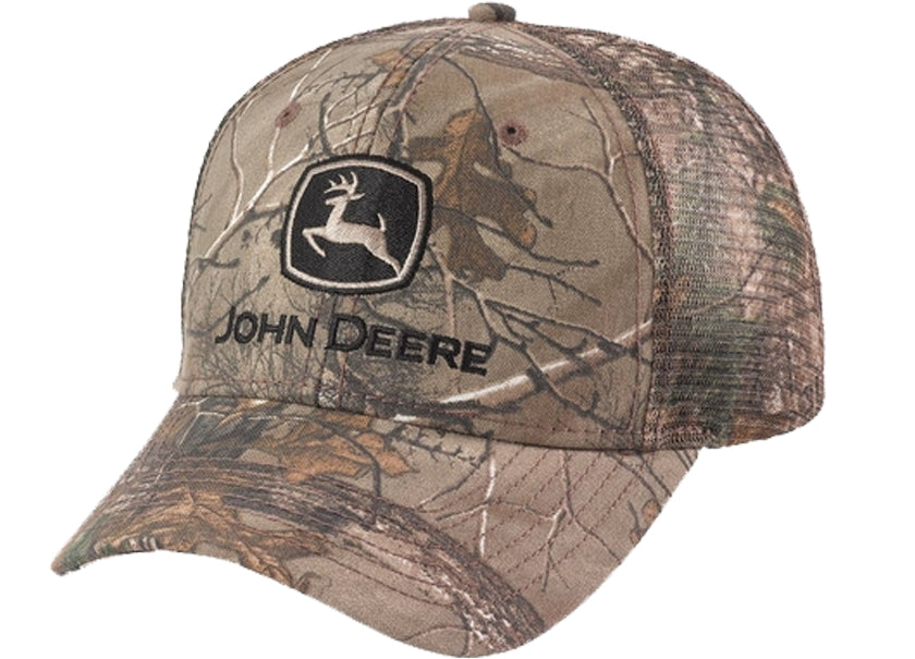 JOHN DEERE + REALTREE | Gorra camuflage con malla con boton