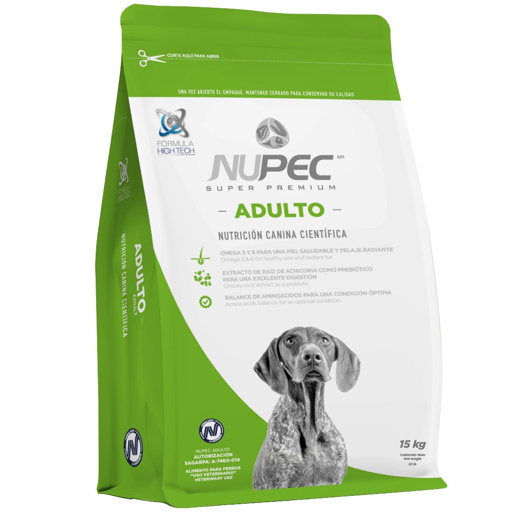 NUPEC | Croquetas para perro adulto con Omega 3 y 6 de 15 kg