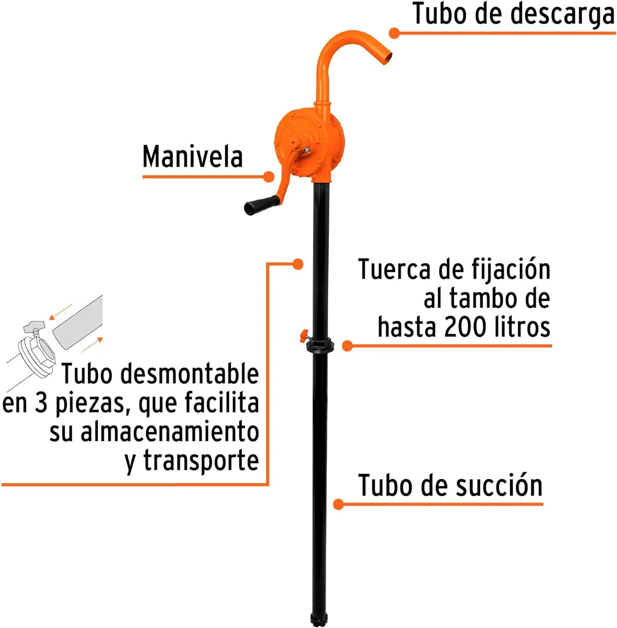 TRUPER | Bomba manual extractora de aceites