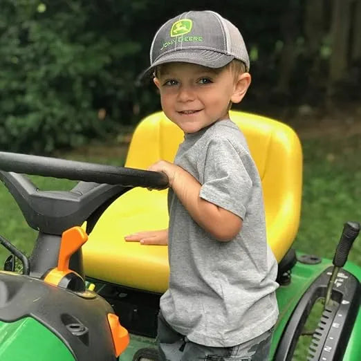 JOHN DEERE | Gorra para niños pequeños de mezclilla con malla gris