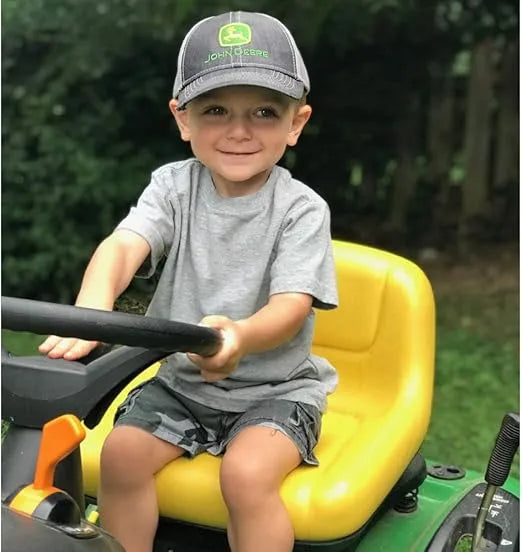 JOHN DEERE | Gorra para niños pequeños de mezclilla con malla gris