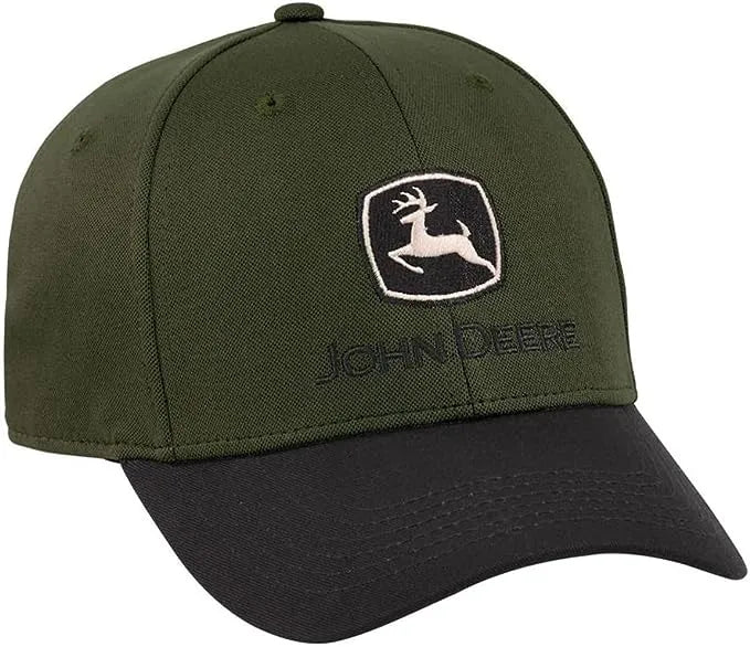 JOHN DEERE | Gorra verde con logo negro cerrada