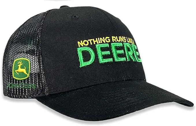 JOHN DEERE | Gorra negra con malla Nothing Runs Like a Deere