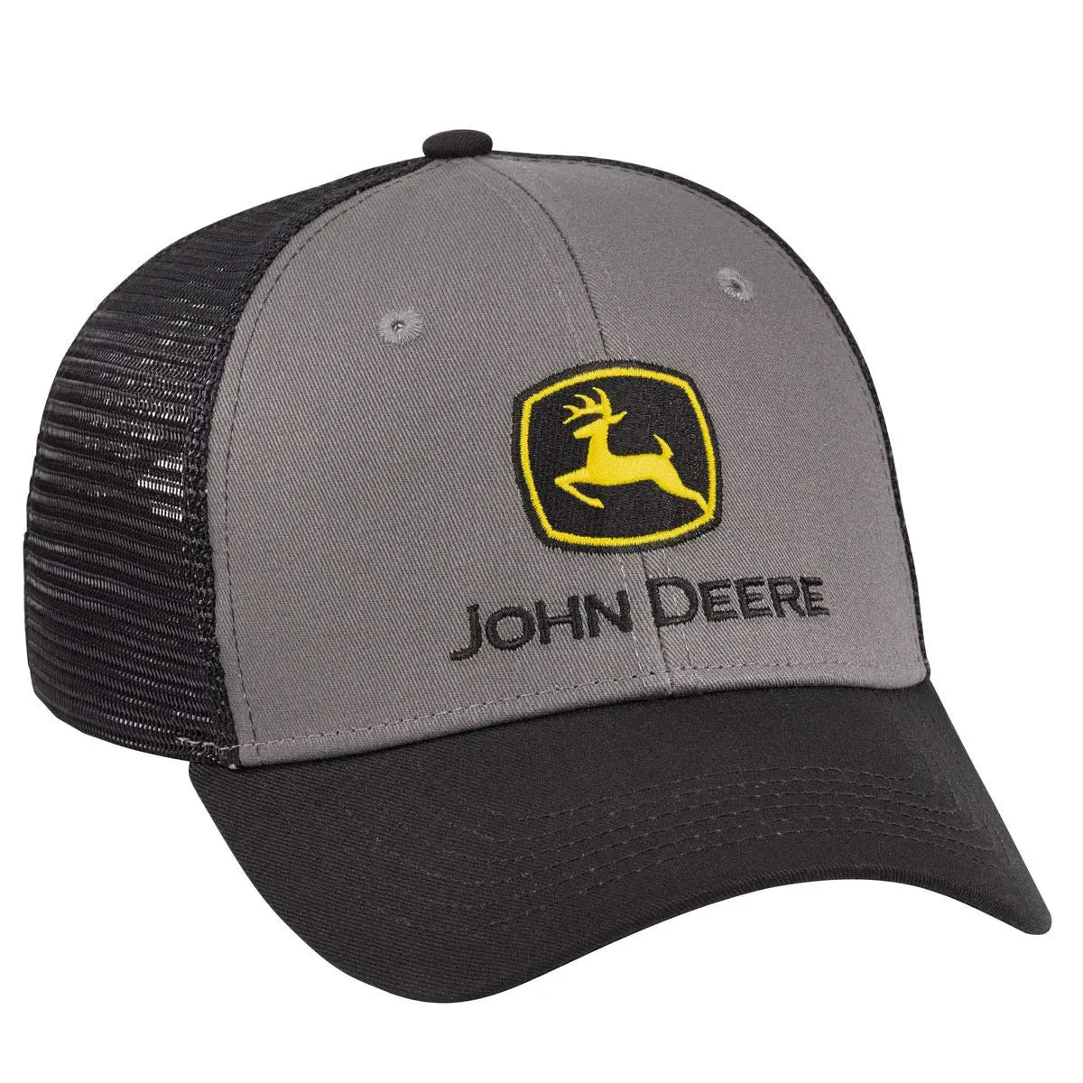 JOHN DEERE | Gorra carbon con malla negra con boton