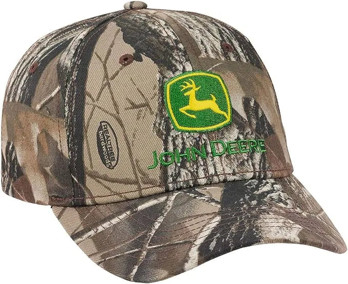 JOHN DEERE + REALTREE | Gorra hardwood camuflage con velcro