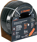 TRUPER | Manguera de hule para compresor de uso rudo 10 metros x 1/2"