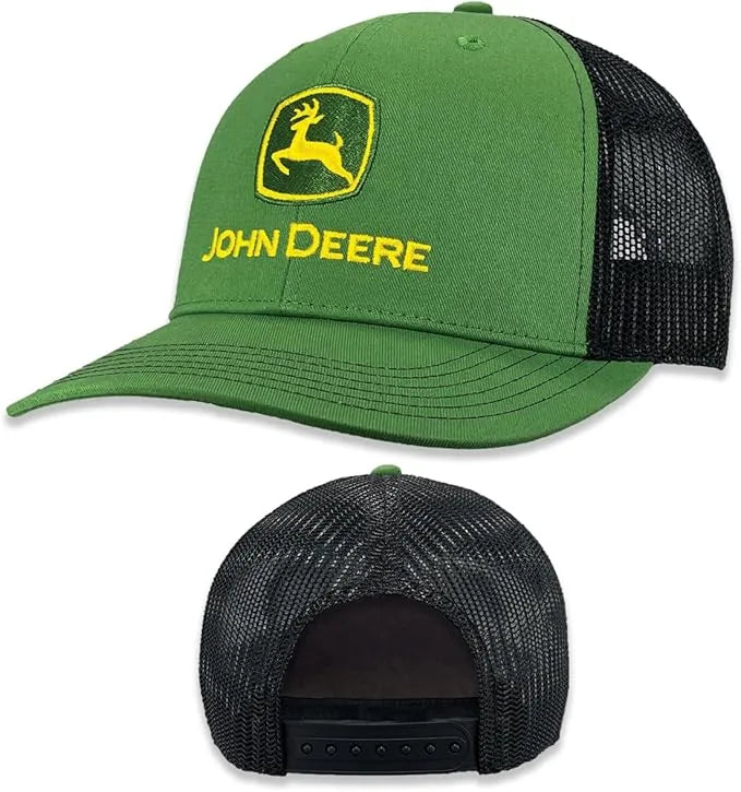 JOHN DEERE | Gorra verde con malla negra