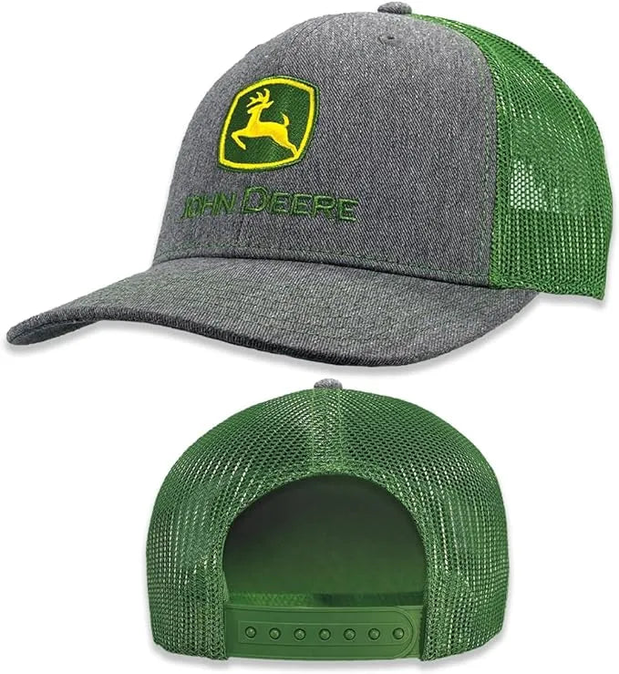 JOHN DEERE | Gorra de mezclilla con malla verde