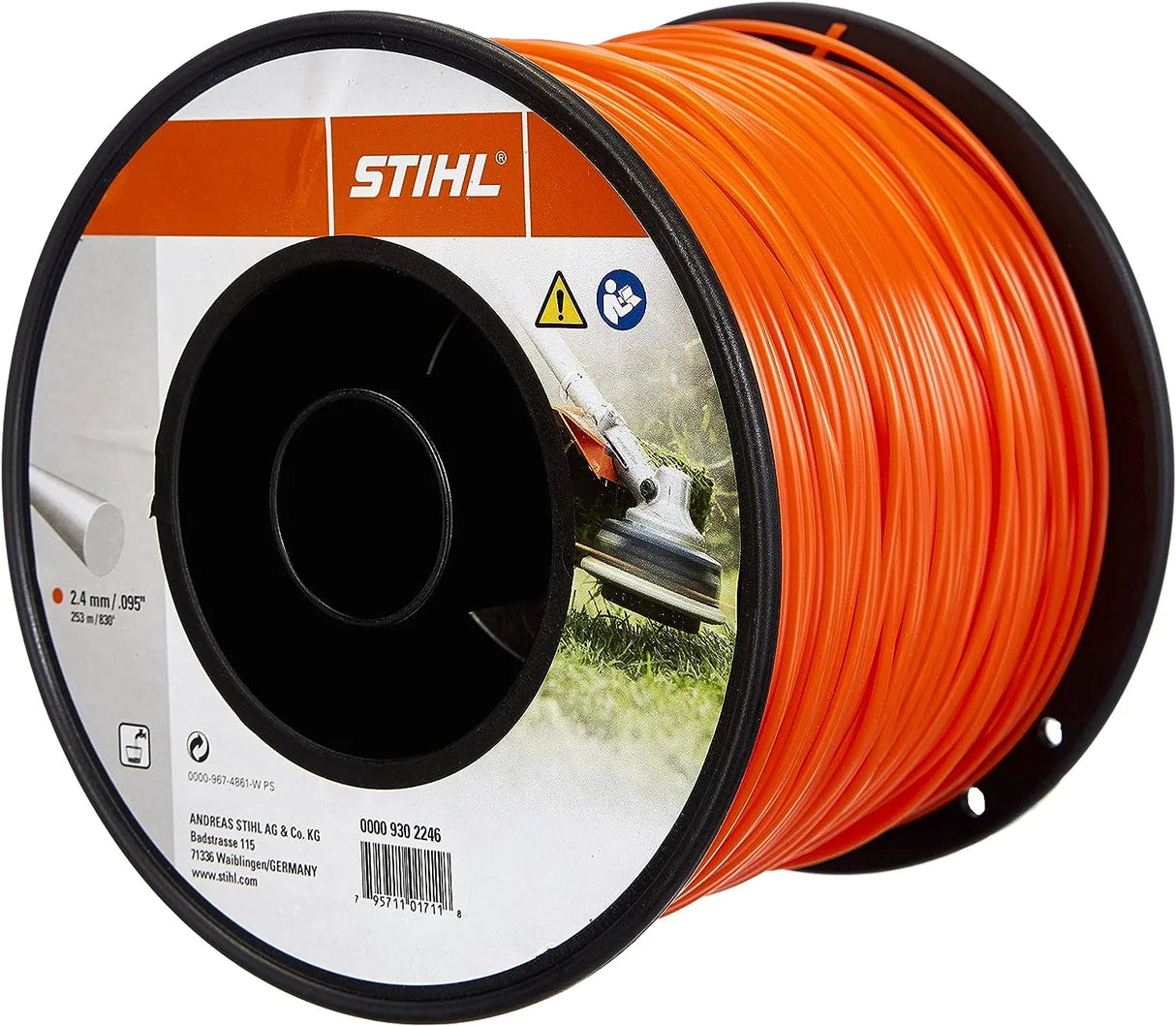 STIHL | Hilo de corte de 2.4 milimetros x 253 metros color naranja