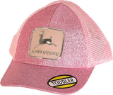 JOHN DEERE | Gorra para niños pequeños rosa brillante con malla