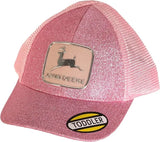 JOHN DEERE | Gorra para niños pequeños rosa brillante con malla