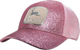 JOHN DEERE | Gorra para niños pequeños rosa brillante con malla