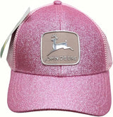 JOHN DEERE | Gorra rosa brillante con malla rosa