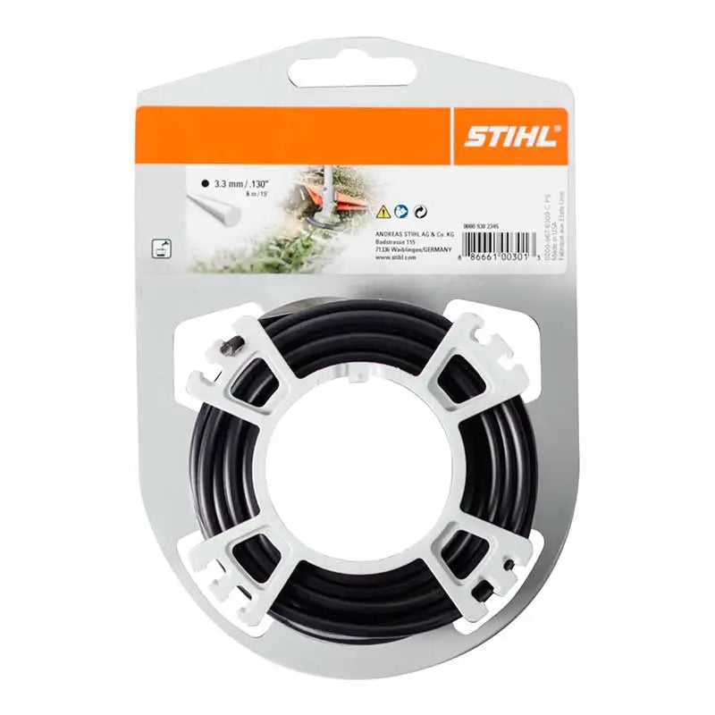 STIHL | Hilo de corte original de 3.3 mm y 6 mts negro