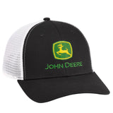 JOHN DEERE | Gorra negra con malla blanca