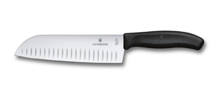 VICTORINOX | Cuchillo grande Santoku de acero inoxidable 6.8523.17