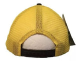 JOHN DEERE | Gorra Gris/Negro y malla amarilla con boton