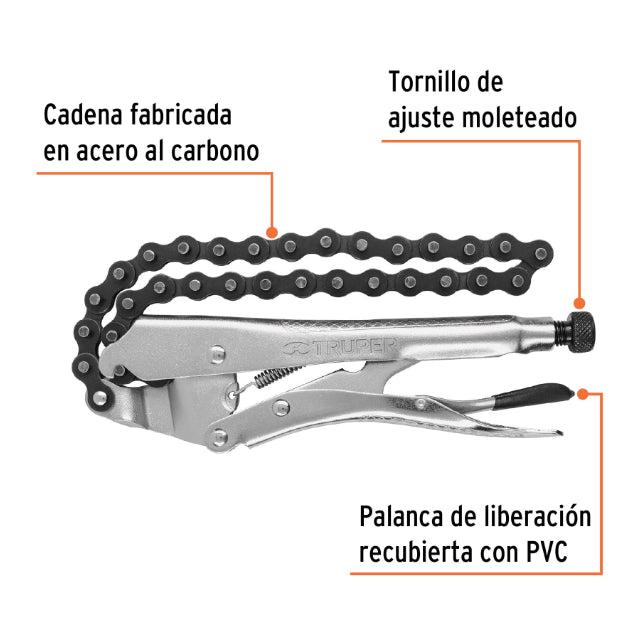 TRUPER | Pinza de presion con cadena de 5 1/4 pulgadas