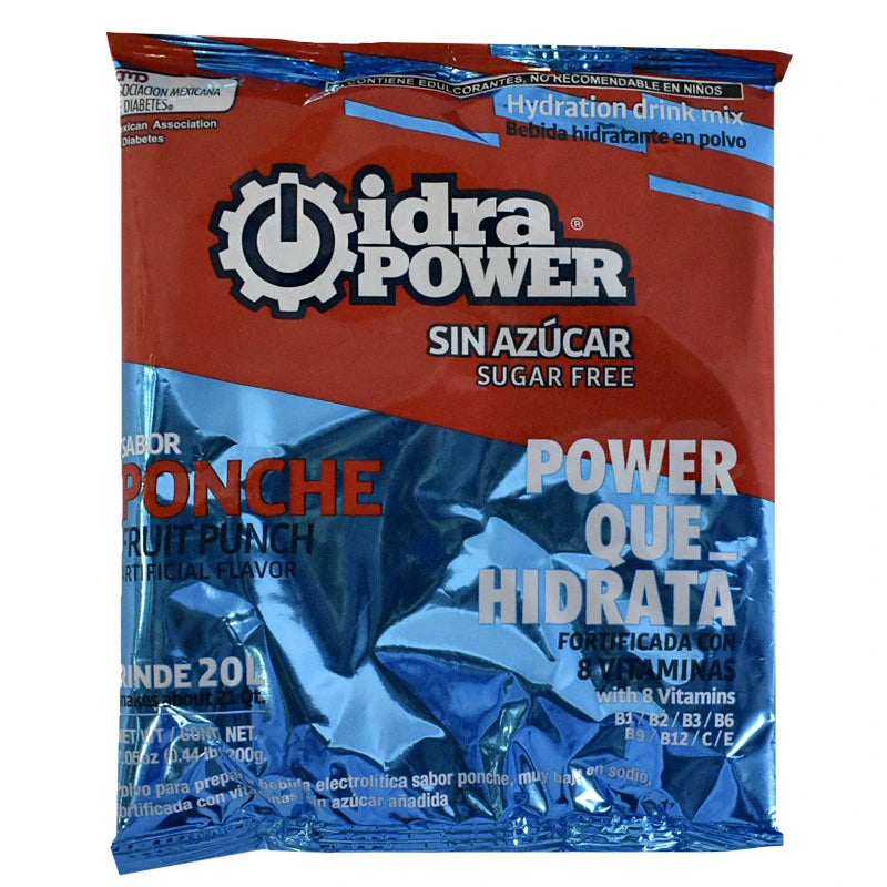 idraPOWER | Caja de 20 sobres de 200 g sin azucar para 20 Ltos