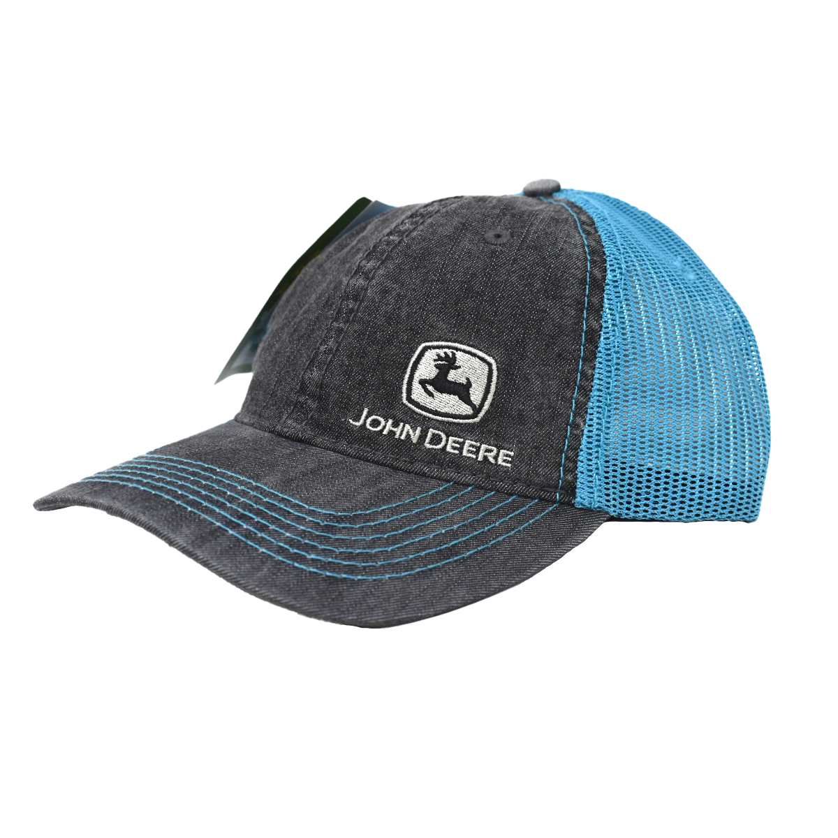 JOHN DEERE | Gorra gris con malla azul