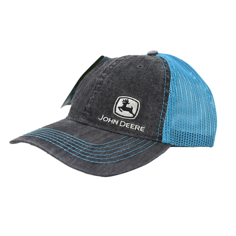 JOHN DEERE | Gorra gris con malla azul