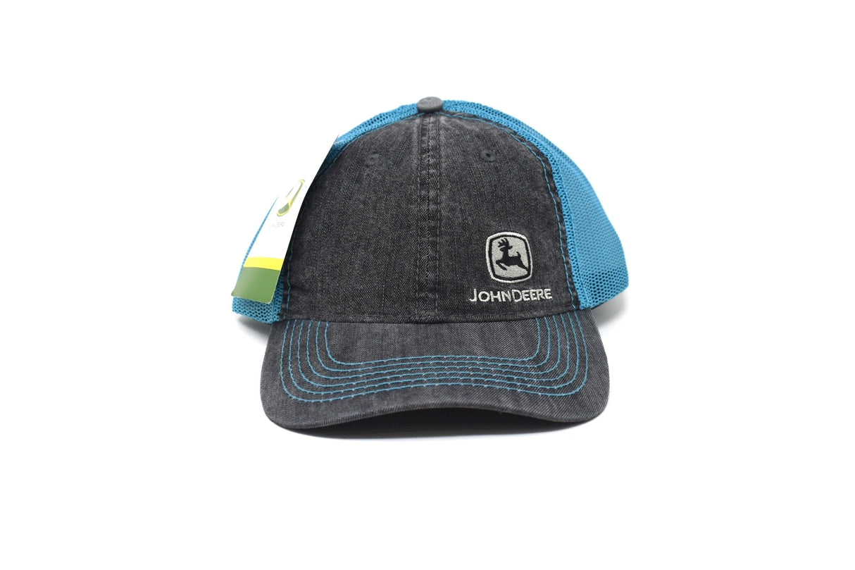 JOHN DEERE | Gorra gris con malla azul