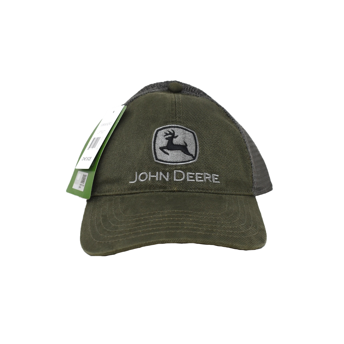 JOHN DEERE | Gorra verde olivo con malla