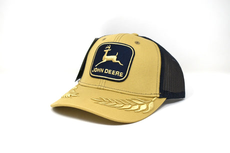 JOHN DEERE | Gorra dorada con malla azul y alas