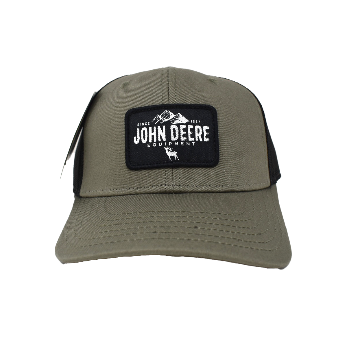 JOHN DEERE | Gorra verde y negro con malla