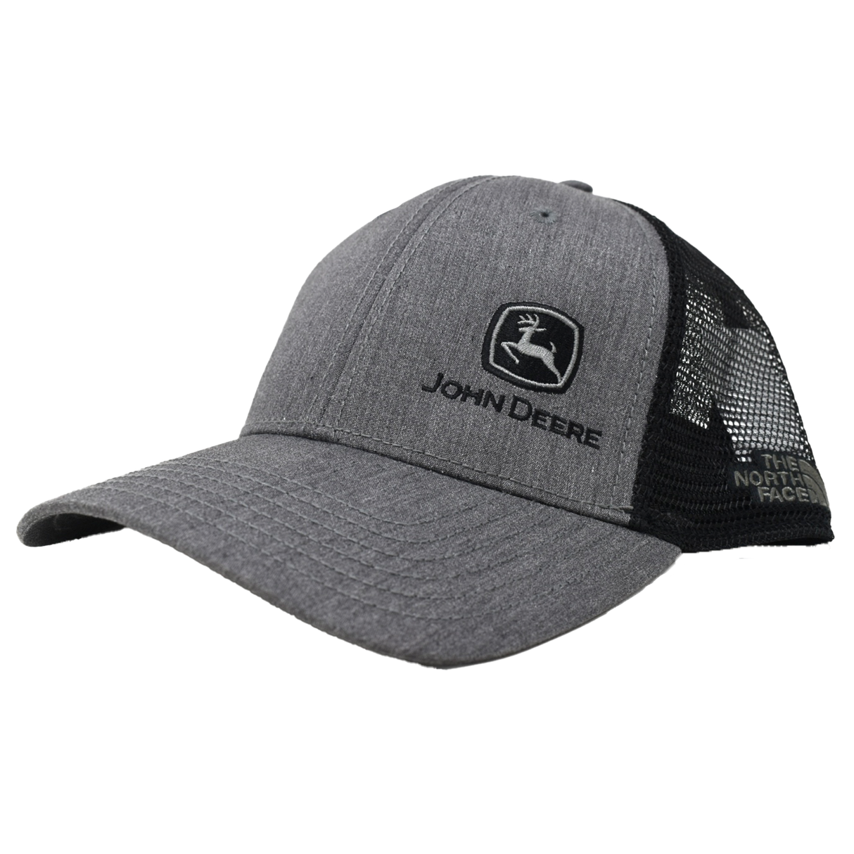 JOHN DEERE + The North Face | Gorra gris con malla negra