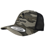 JOHN DEERE | Gorra camuflageada Verde/Negro con malla