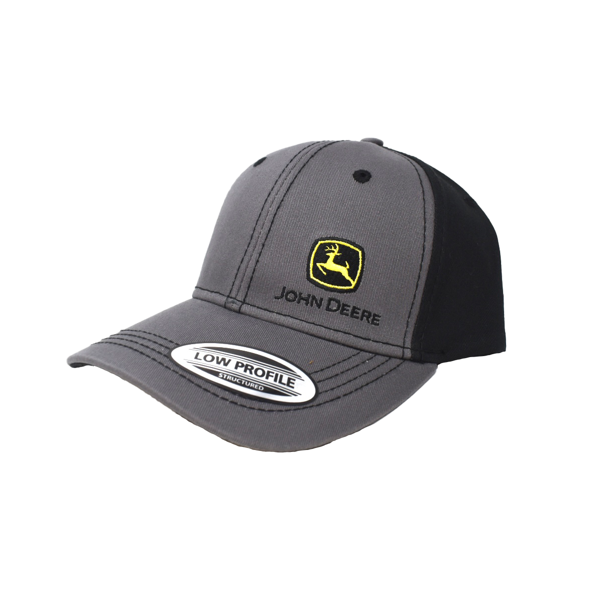 JOHN DEERE | Gorra gris y negro con velcro