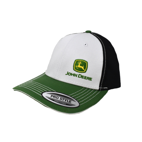 JOHN DEERE | Gorra Blanca/Verde y negra con boton