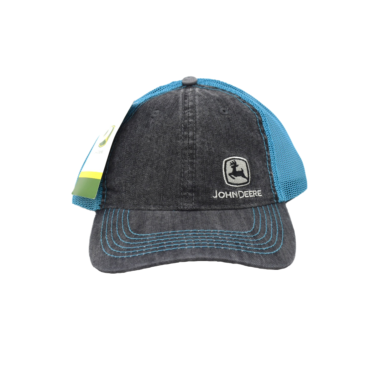 JOHN DEERE | Gorra gris con malla azul