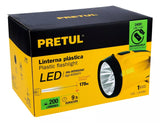 PRETUL | Linterna plastica LED recargable 200 lumenes