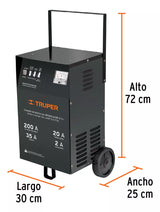 TRUPER | Cargador de baterias 12V con arrancador