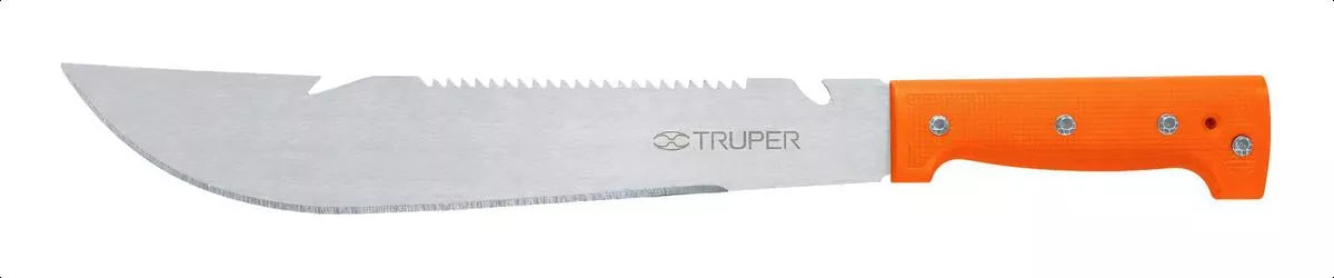 TRUPER | Machete tipo rambo con funda de nylon para cinturon