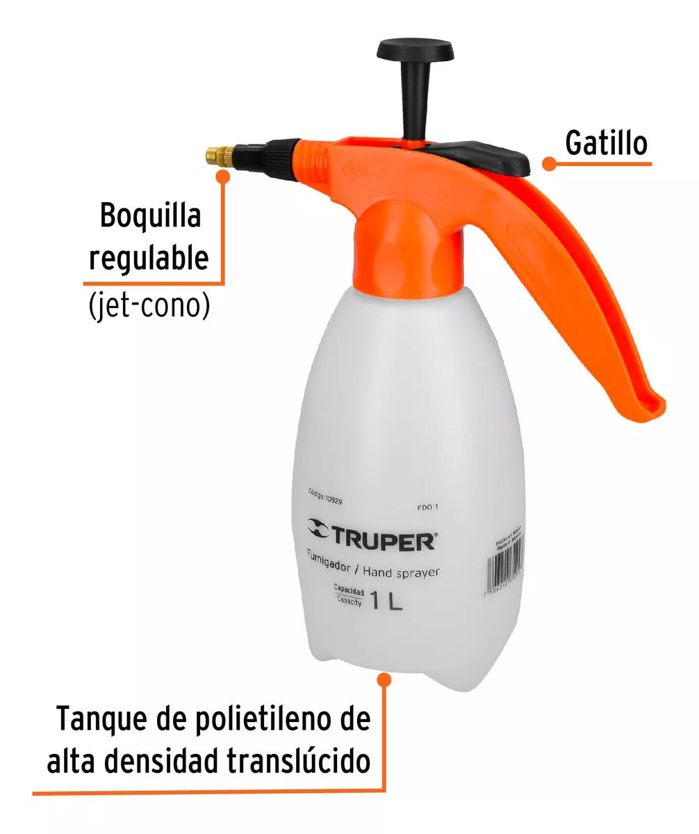 TRUPER | Fumigador de mano de 1 lto