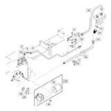 JOHN DEERE | Base para filtro hidraulico para tractor RE72823