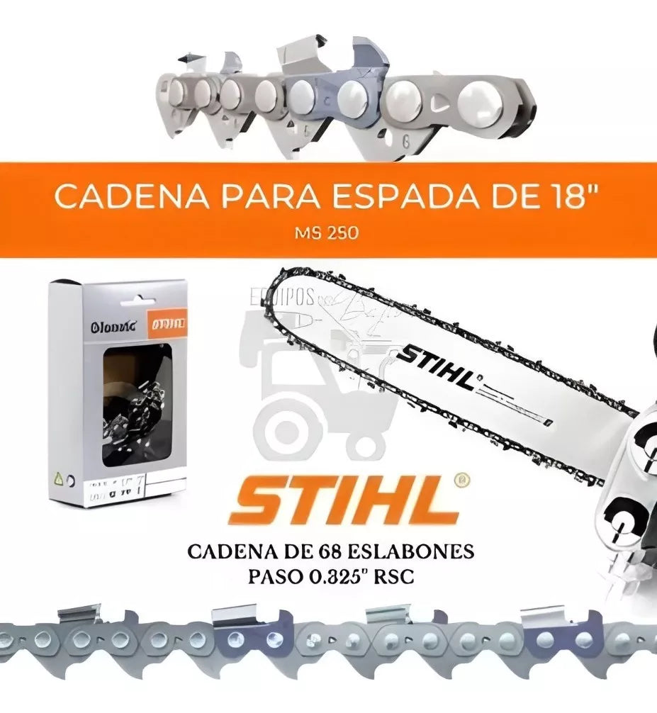 STIHL | Cadena para motosierra de 16" y 18"