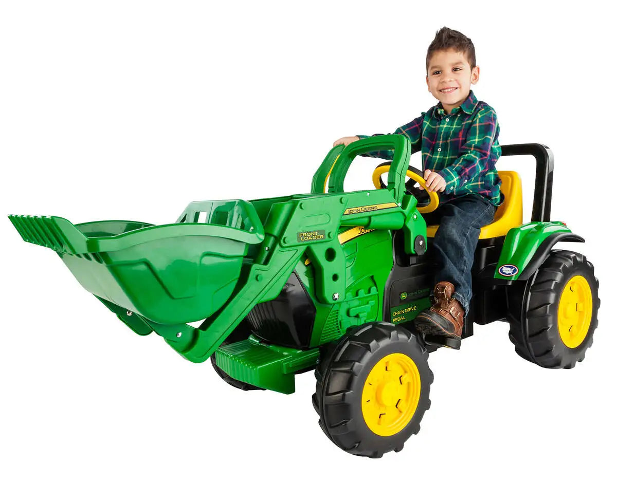 Peg Perego | John Deere montable electrico de tractor con remolque