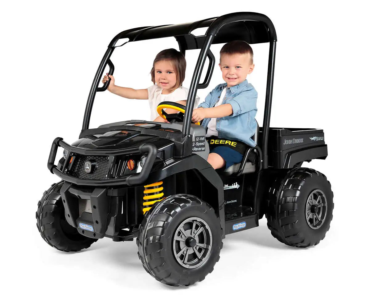 Peg Perego | John Deere montable electrico de gator XUV negro medianoche con techo