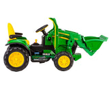 Peg Perego | John Deere montable electrico de tractor con pala y descansabrazos