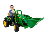 Peg Perego | John Deere montable electrico de tractor con pala y descansabrazos