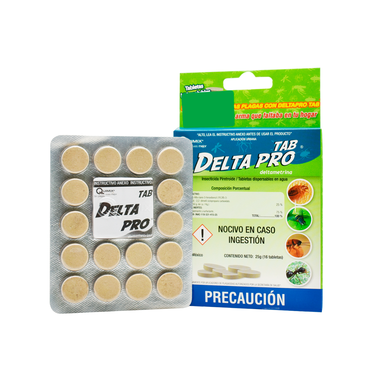 Delta Pro | 16 Tabletas solubles insecticidas para trapear