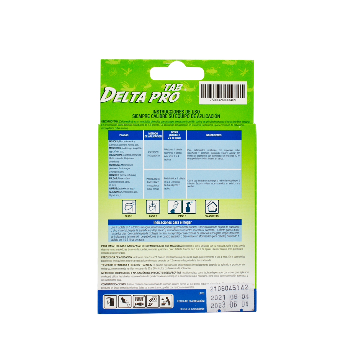 Delta Pro | 16 Tabletas solubles insecticidas para trapear