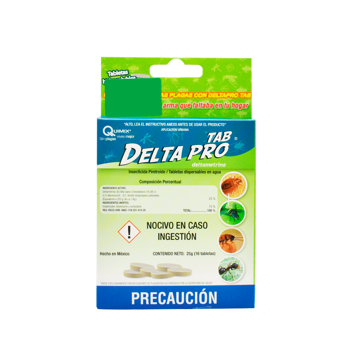 Delta Pro | 16 Tabletas solubles insecticidas para trapear