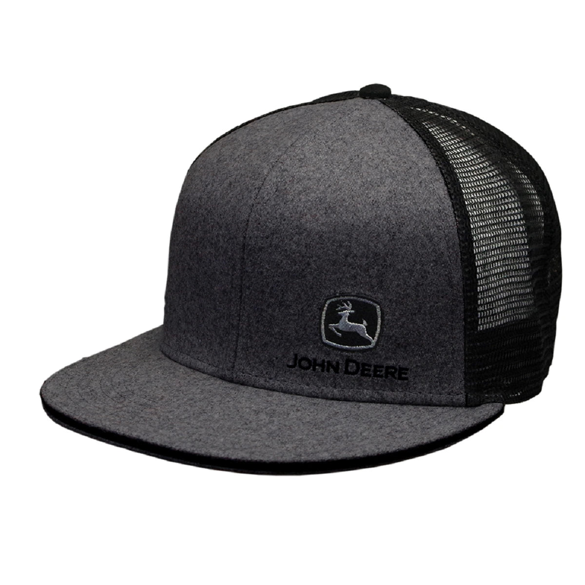 JOHN DEERE | Gorra gamuza negra con malla